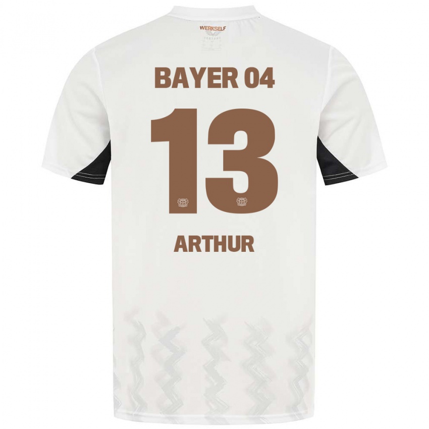 Kinderen Arthur #13 Wit Zwart Uitshirt Uittenue 2024/25 T-Shirt