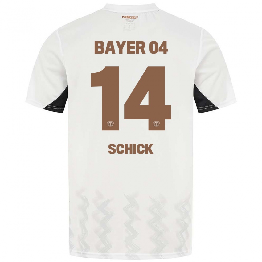 Kinderen Patrik Schick #14 Wit Zwart Uitshirt Uittenue 2024/25 T-Shirt