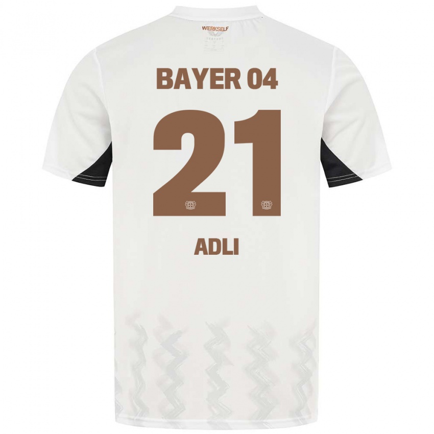 Kinderen Amine Adli #21 Wit Zwart Uitshirt Uittenue 2024/25 T-Shirt