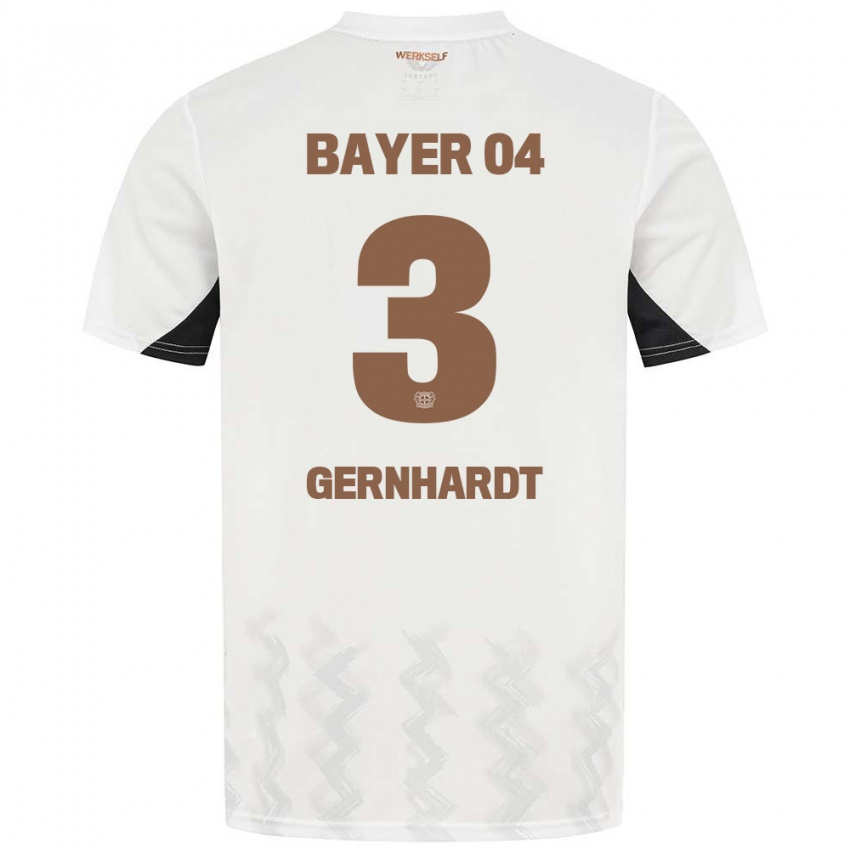 Kinderen Nils Gernhardt #3 Wit Zwart Uitshirt Uittenue 2024/25 T-Shirt