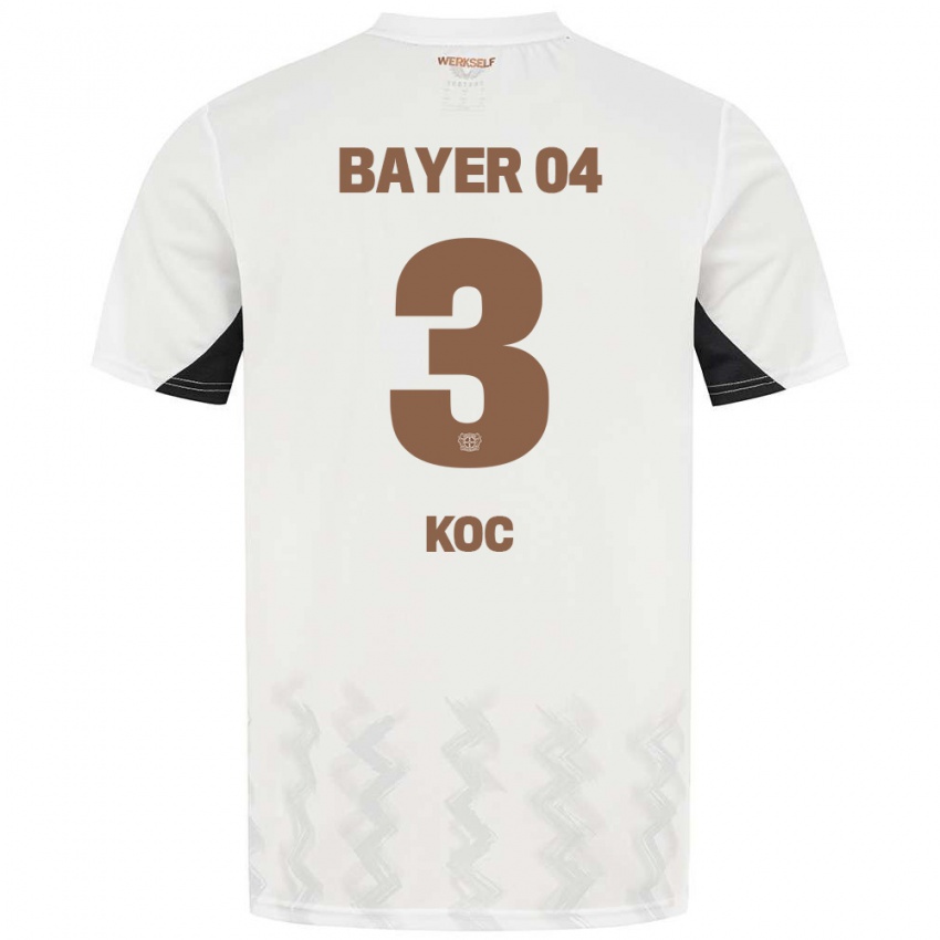 Kinderen Halil Koc #3 Wit Zwart Uitshirt Uittenue 2024/25 T-Shirt