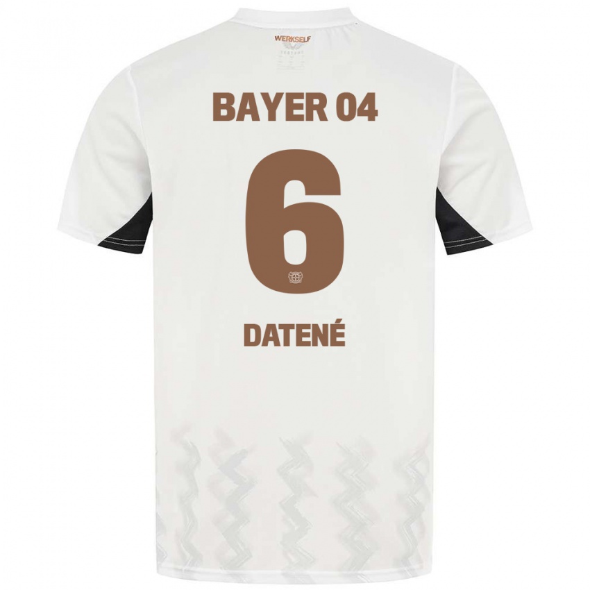 Kinderen Elia Datené #6 Wit Zwart Uitshirt Uittenue 2024/25 T-Shirt