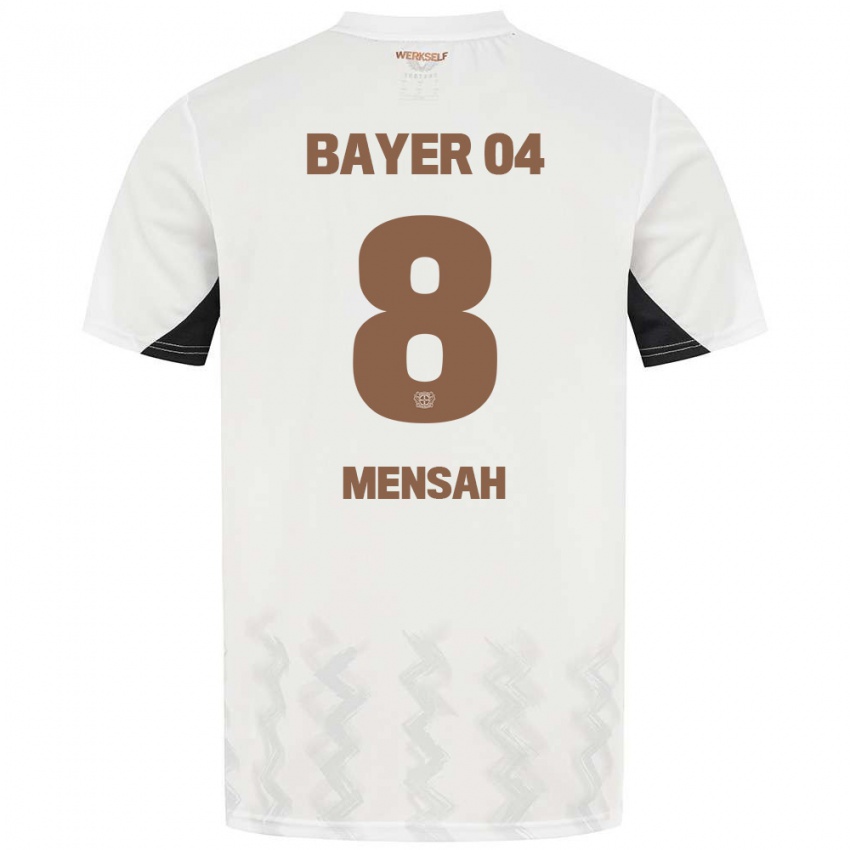 Kinderen Naba Mensah #8 Wit Zwart Uitshirt Uittenue 2024/25 T-Shirt