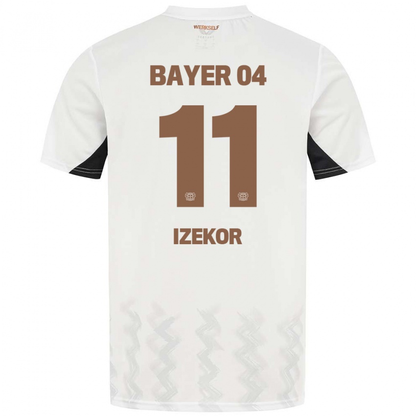 Kinderen Ken Izekor #11 Wit Zwart Uitshirt Uittenue 2024/25 T-Shirt