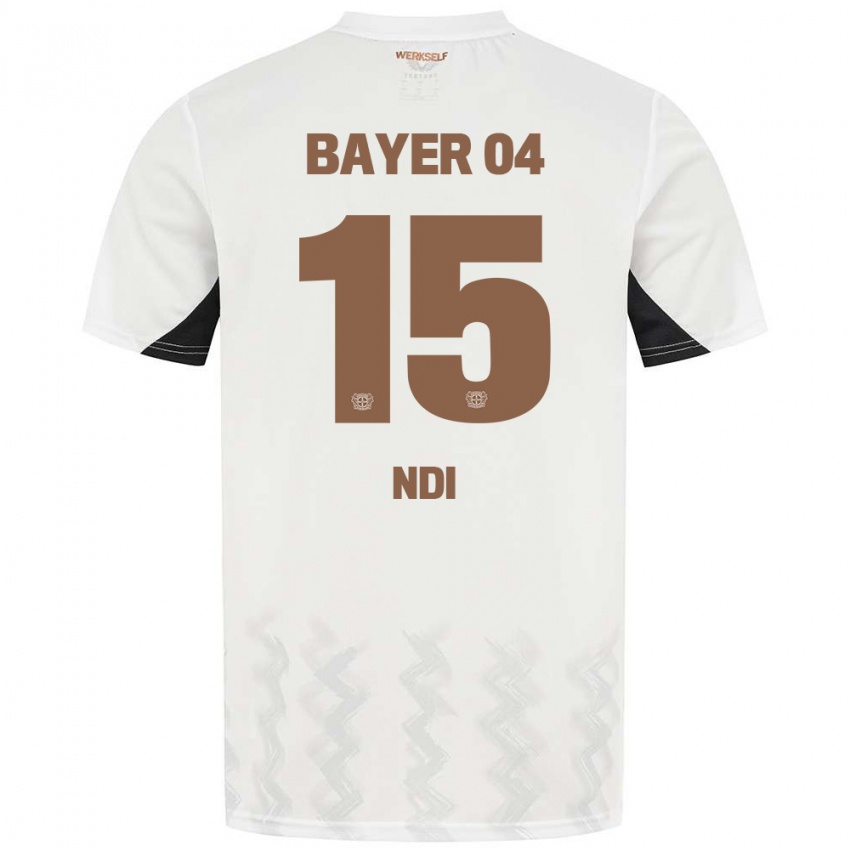 Kinderen Bradley Ndi #15 Wit Zwart Uitshirt Uittenue 2024/25 T-Shirt