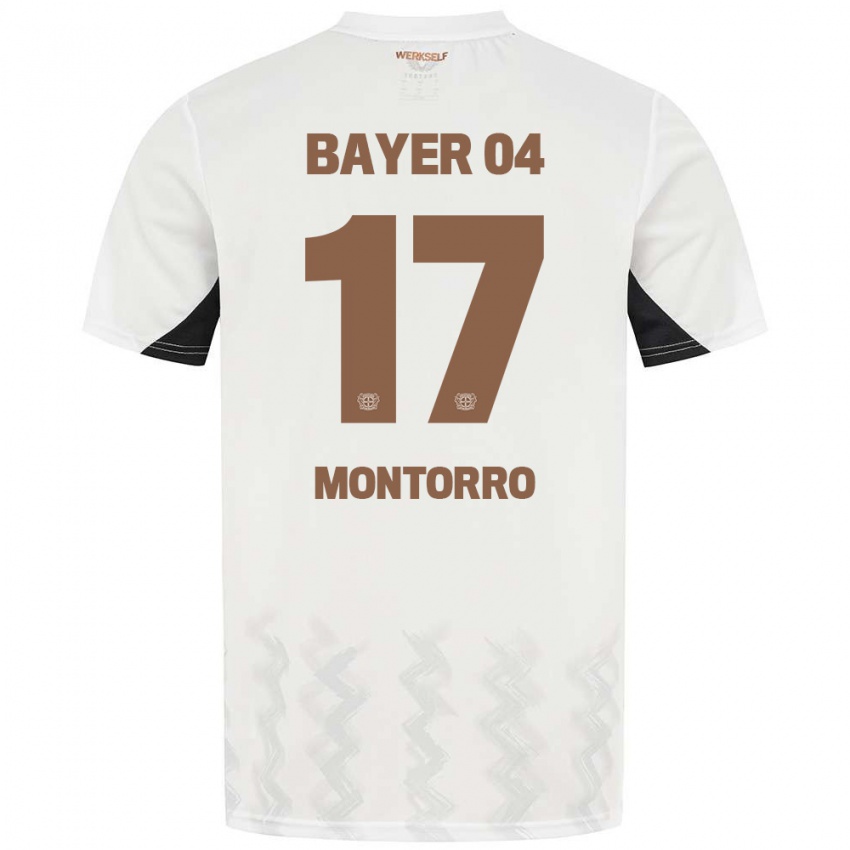 Kinderen Josuè Montorro #17 Wit Zwart Uitshirt Uittenue 2024/25 T-Shirt