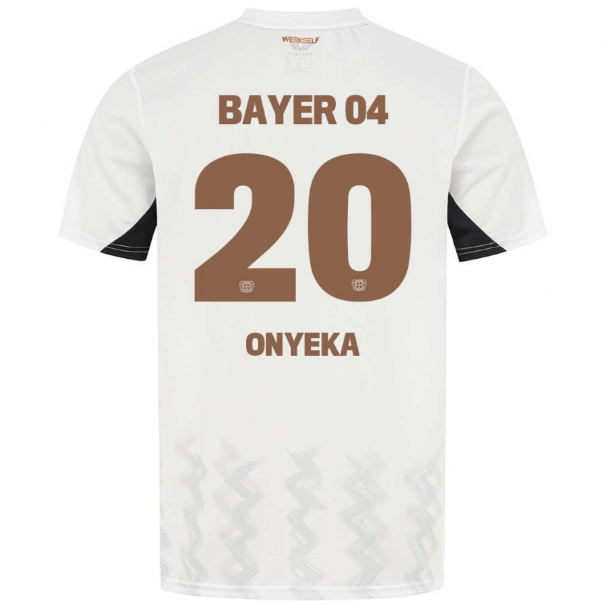 Kinderen Francis Onyeka #20 Wit Zwart Uitshirt Uittenue 2024/25 T-Shirt