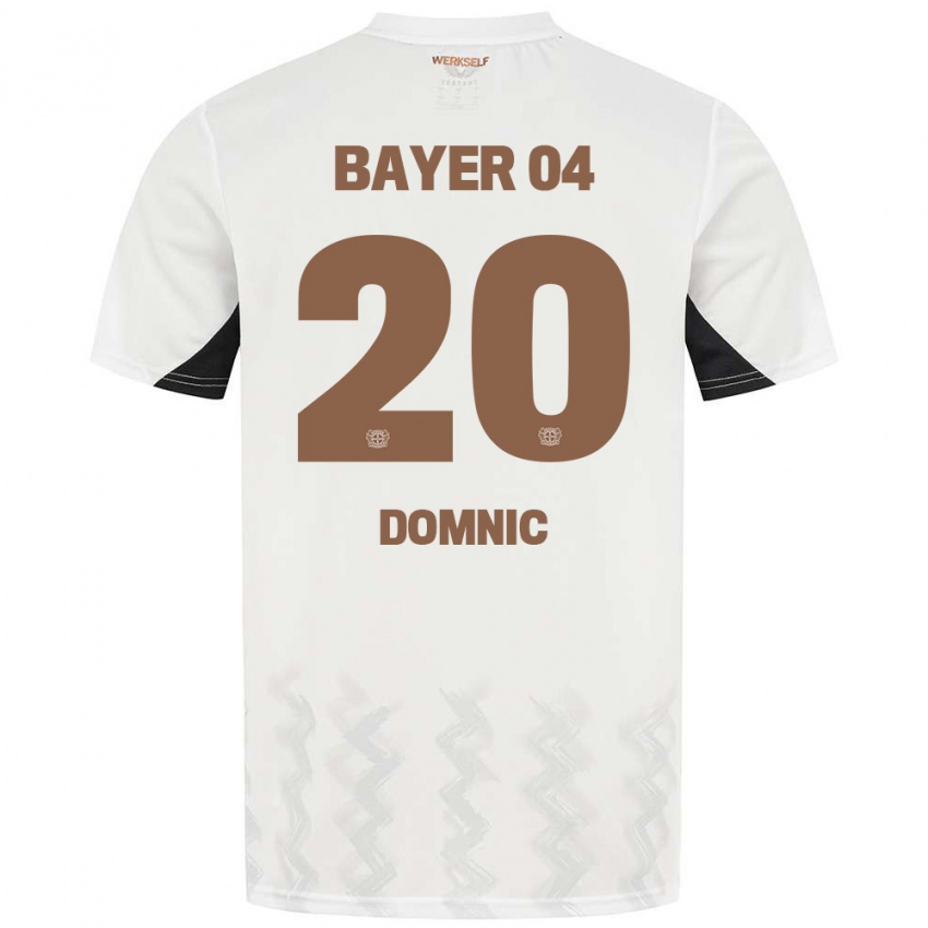 Kinderen Nebe-Sirak Domnic #20 Wit Zwart Uitshirt Uittenue 2024/25 T-Shirt