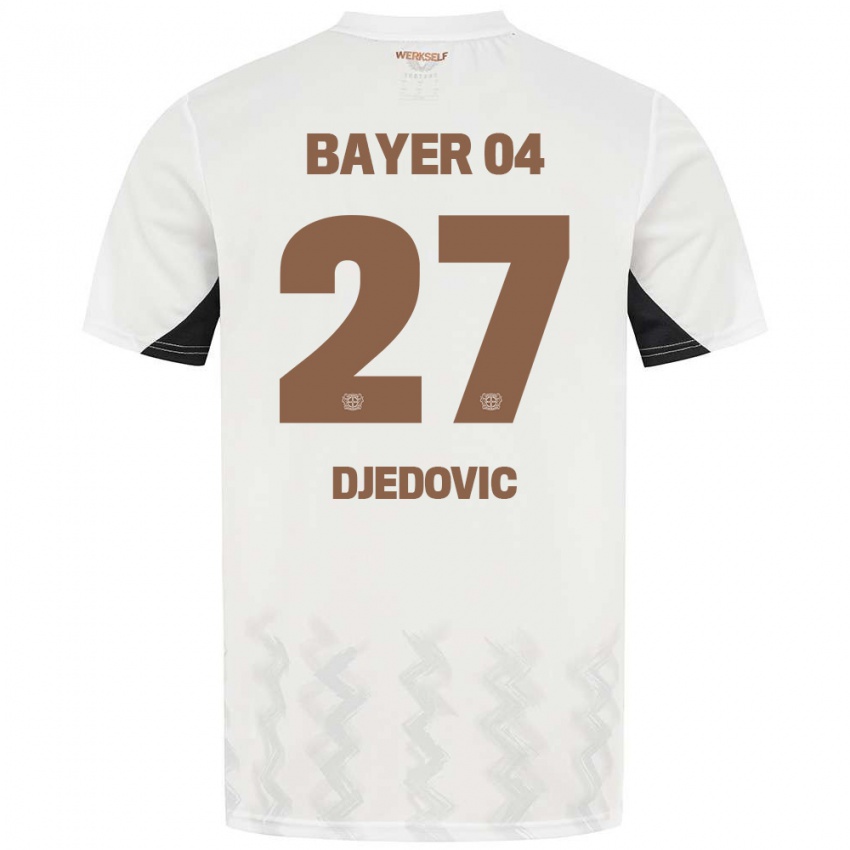 Kinderen Seldin Djedovic #27 Wit Zwart Uitshirt Uittenue 2024/25 T-Shirt