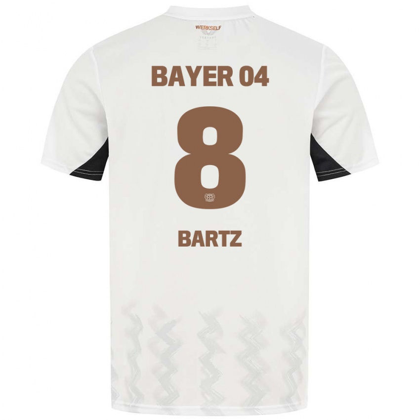 Kinderen Paulina Bartz #8 Wit Zwart Uitshirt Uittenue 2024/25 T-Shirt