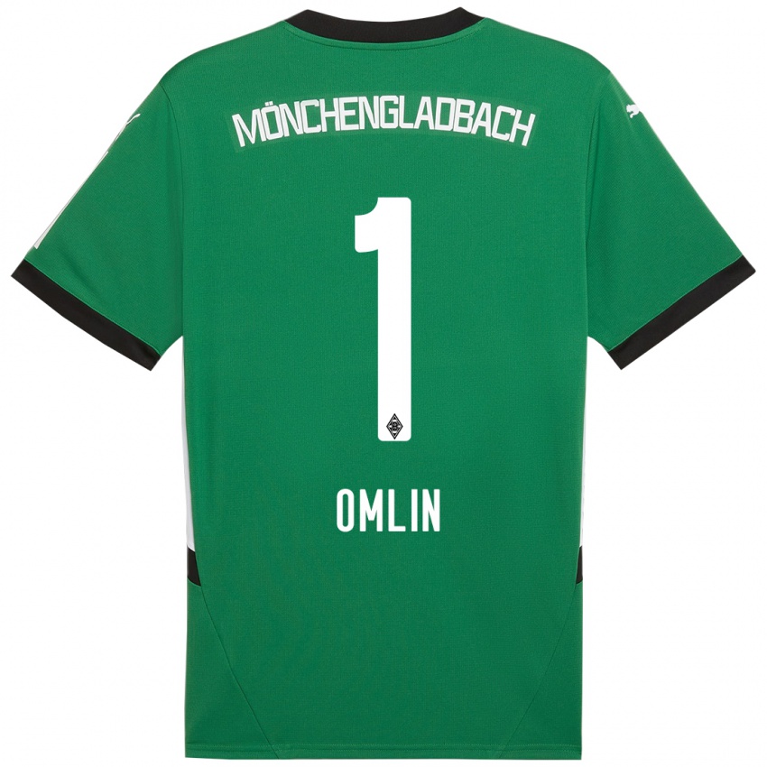 Kinderen Jonas Omlin #1 Groen Wit Uitshirt Uittenue 2024/25 T-Shirt