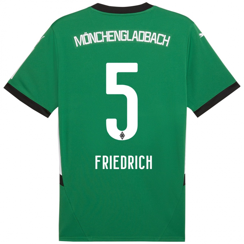 Kinderen Marvin Friedrich #5 Groen Wit Uitshirt Uittenue 2024/25 T-Shirt