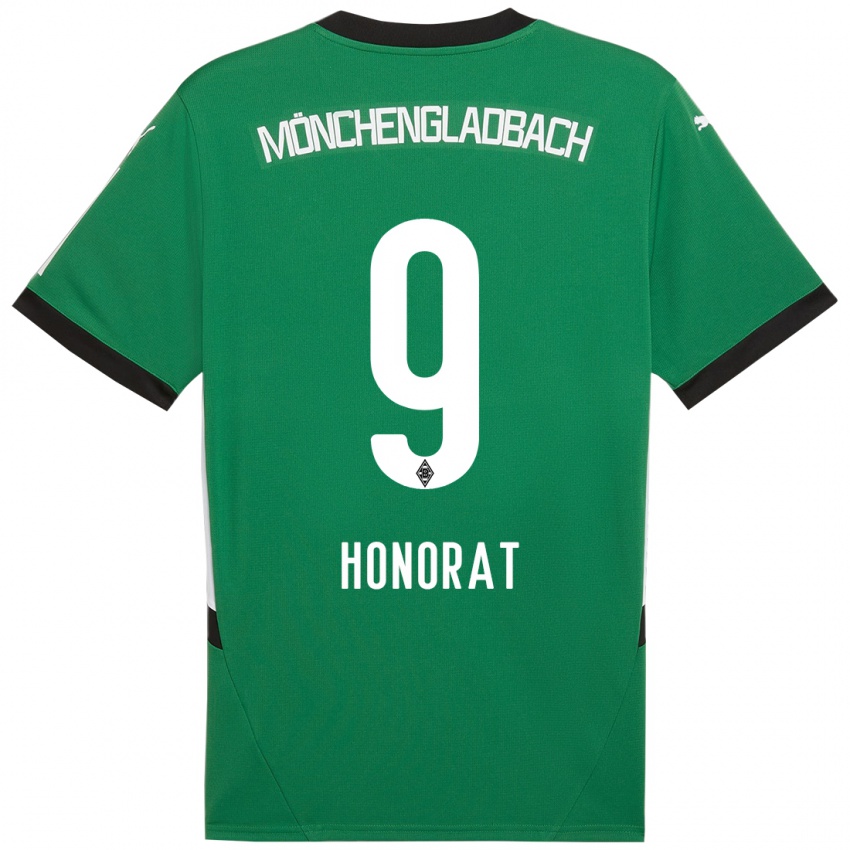 Kinderen Franck Honorat #9 Groen Wit Uitshirt Uittenue 2024/25 T-Shirt