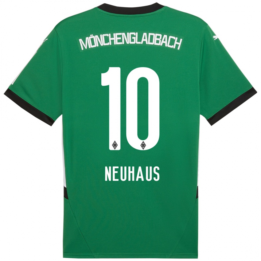 Kinderen Florian Neuhaus #10 Groen Wit Uitshirt Uittenue 2024/25 T-Shirt