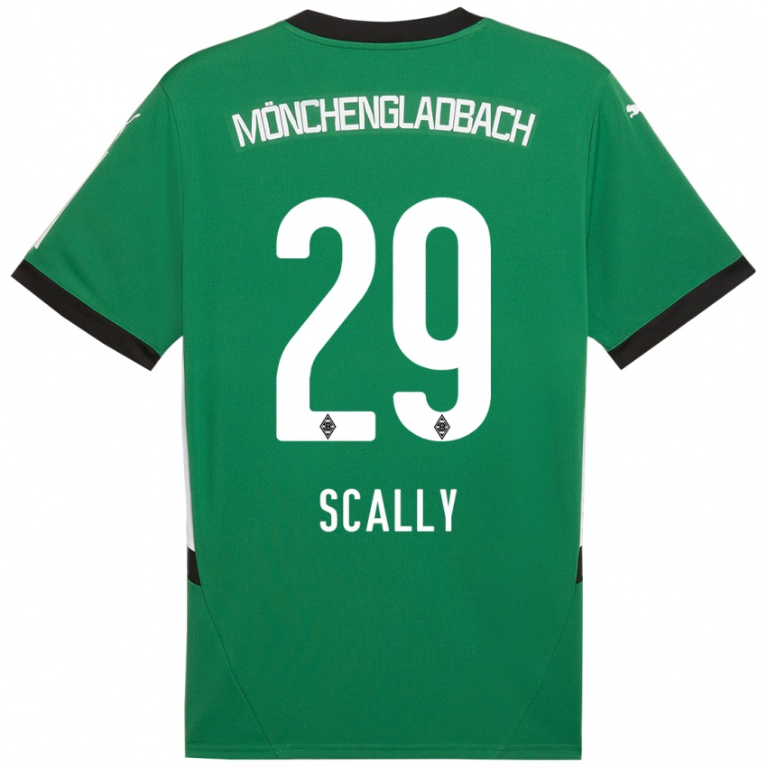 Kinderen Joe Scally #29 Groen Wit Uitshirt Uittenue 2024/25 T-Shirt