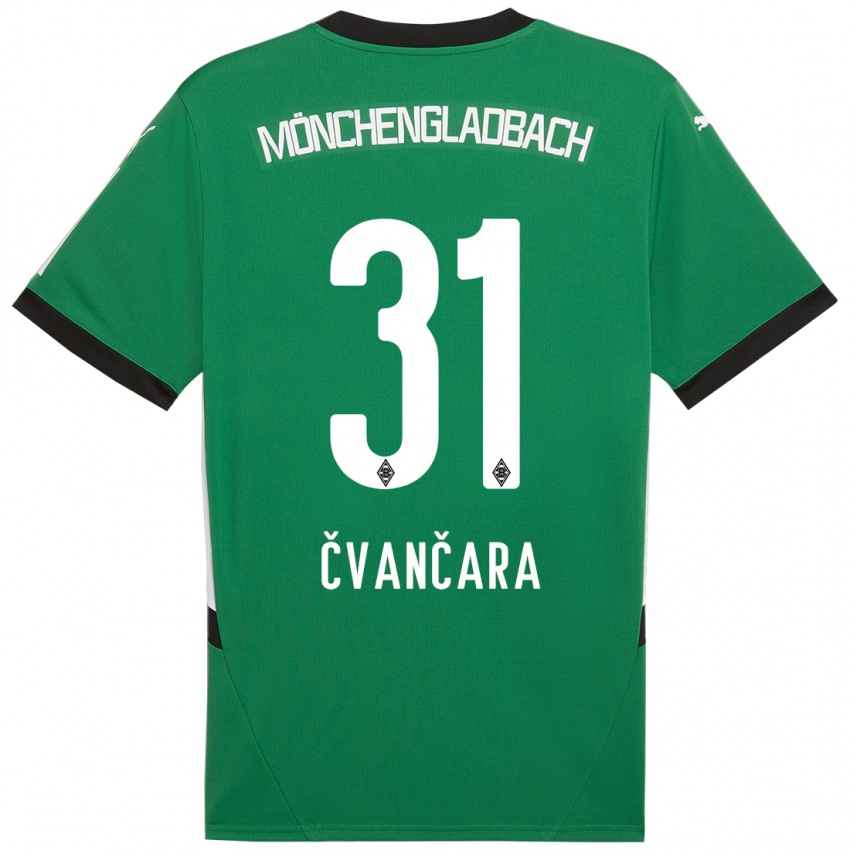 Kinderen Tomas Cvancara #31 Groen Wit Uitshirt Uittenue 2024/25 T-Shirt