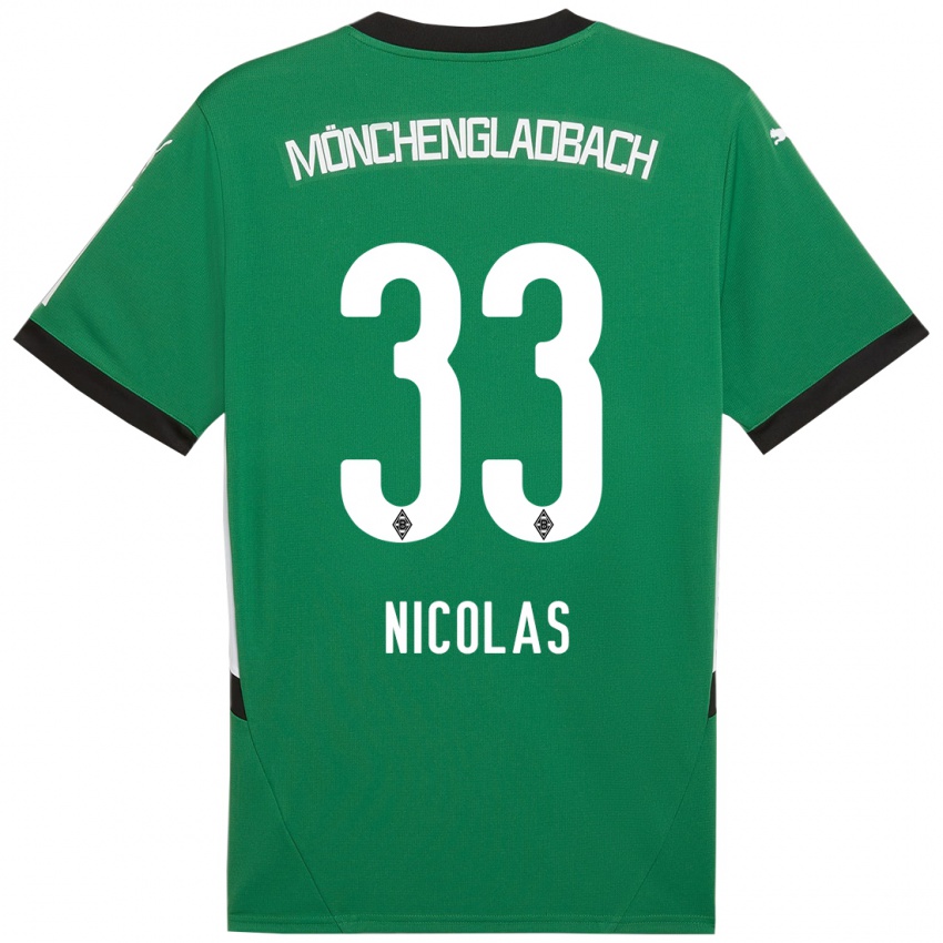 Kinderen Moritz Nicolas #33 Groen Wit Uitshirt Uittenue 2024/25 T-Shirt