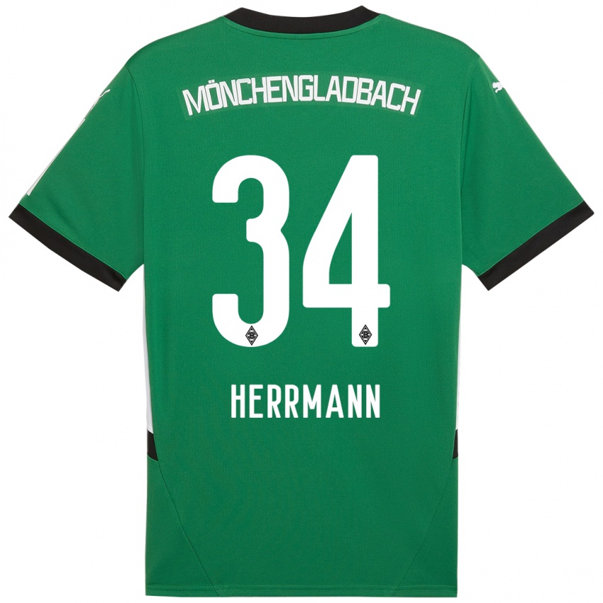 Kinderen Charles Herrmann #34 Groen Wit Uitshirt Uittenue 2024/25 T-Shirt