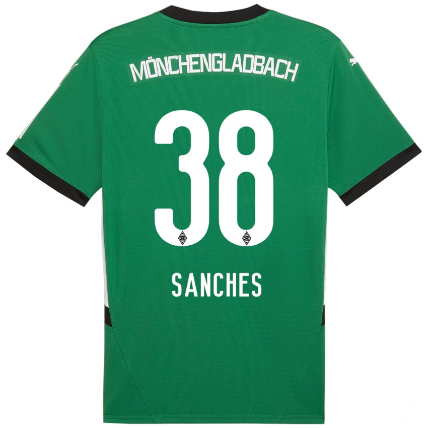 Kinderen Yvandro Borges Sanches #38 Groen Wit Uitshirt Uittenue 2024/25 T-Shirt