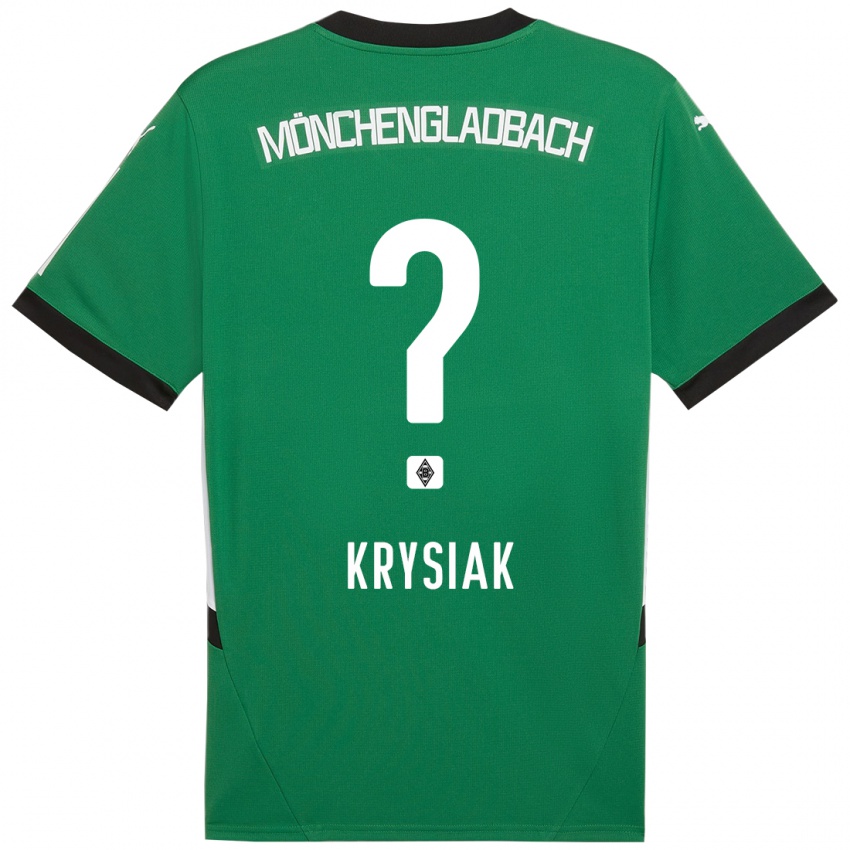 Kinderen Bartlomiej Krysiak #0 Groen Wit Uitshirt Uittenue 2024/25 T-Shirt