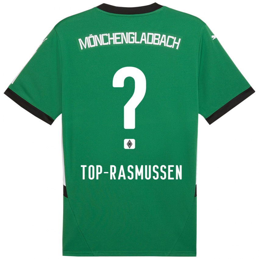 Kinderen Tristan Top-Rasmussen #0 Groen Wit Uitshirt Uittenue 2024/25 T-Shirt