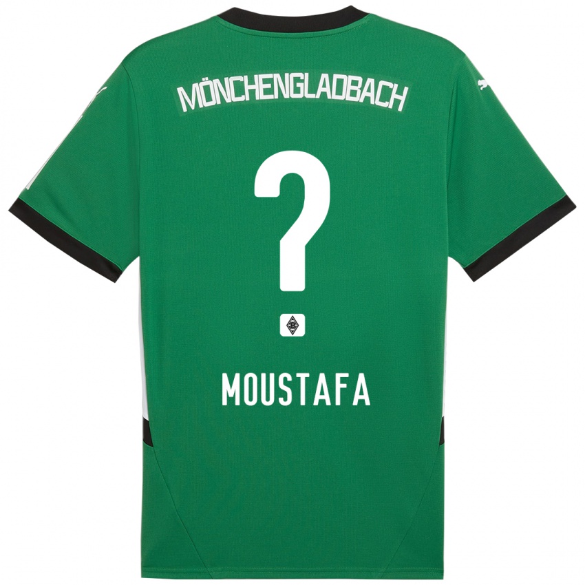 Kinderen Seif Ashraf Moustafa #0 Groen Wit Uitshirt Uittenue 2024/25 T-Shirt