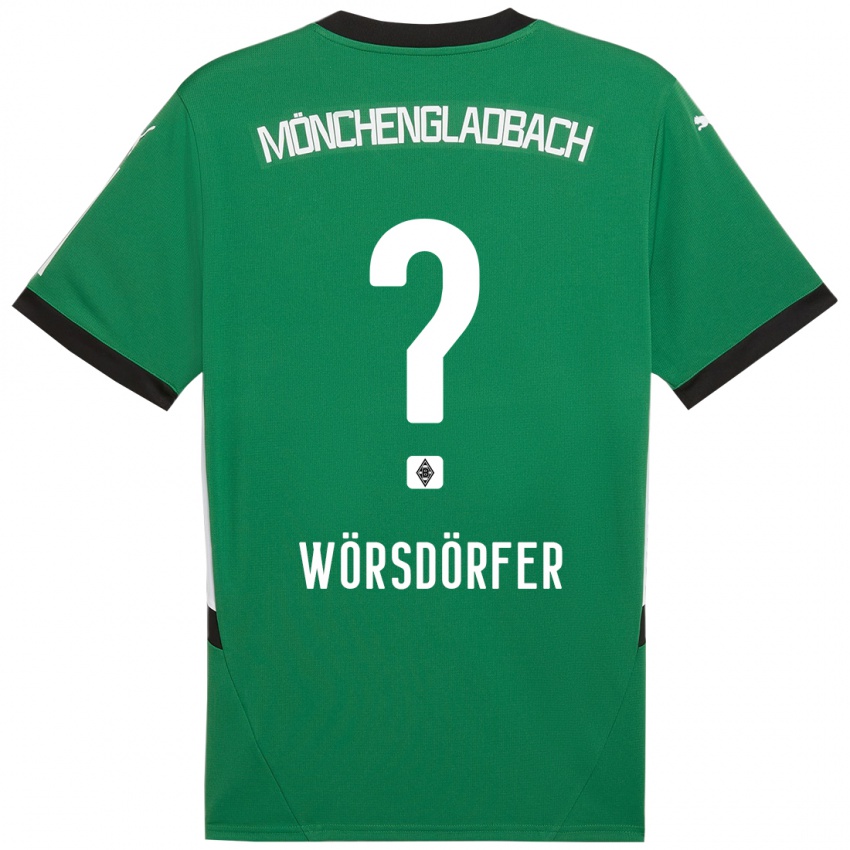 Kinderen Len Wörsdörfer #0 Groen Wit Uitshirt Uittenue 2024/25 T-Shirt