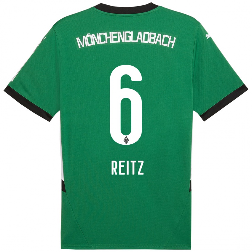 Kinderen Tony Reitz #6 Groen Wit Uitshirt Uittenue 2024/25 T-Shirt