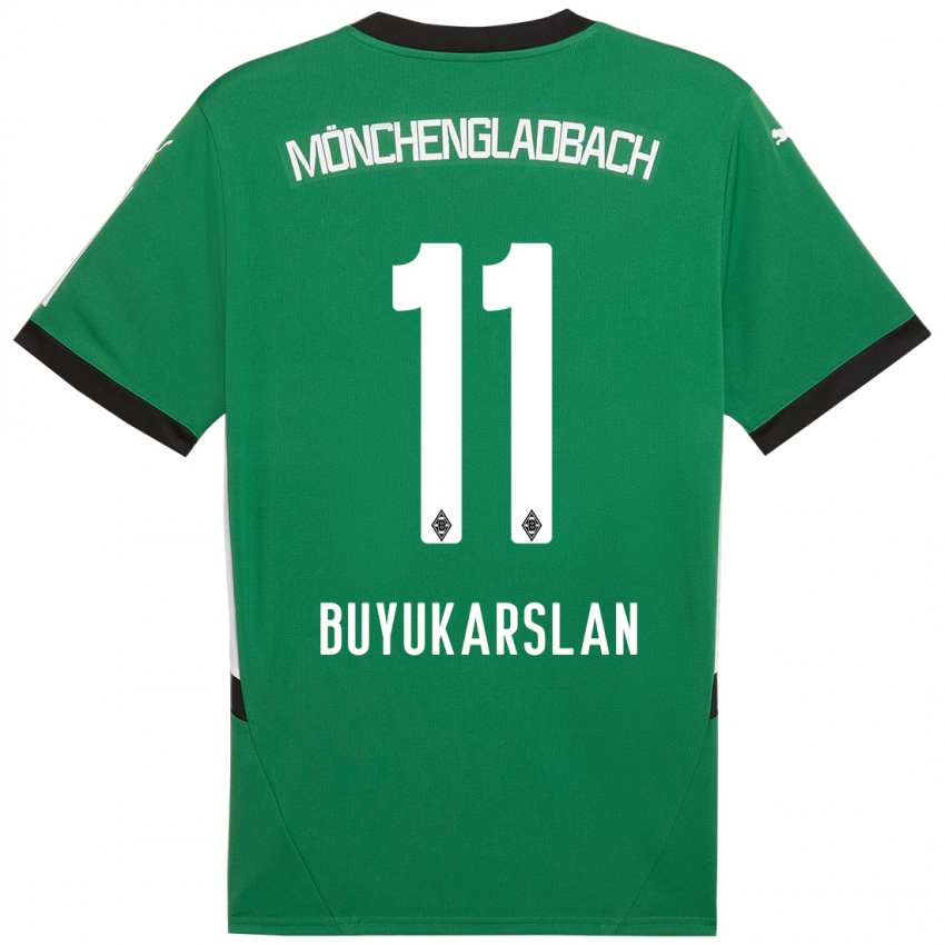 Kinderen Oguzcan Büyükarslan #11 Groen Wit Uitshirt Uittenue 2024/25 T-Shirt