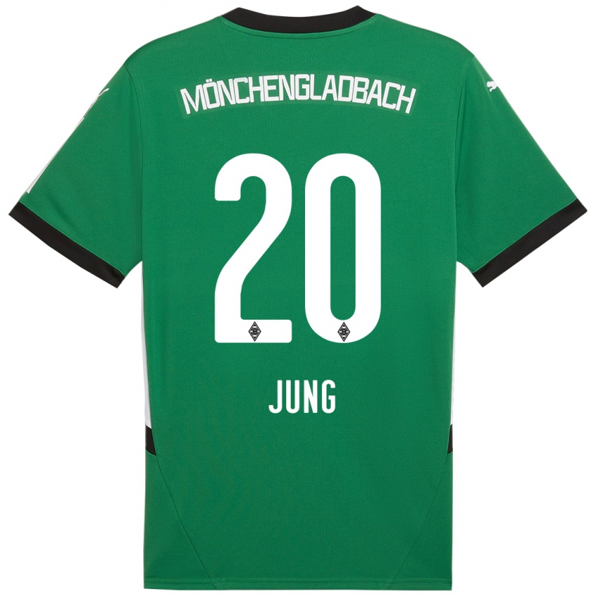 Kinderen In-Gyom Jung #20 Groen Wit Uitshirt Uittenue 2024/25 T-Shirt