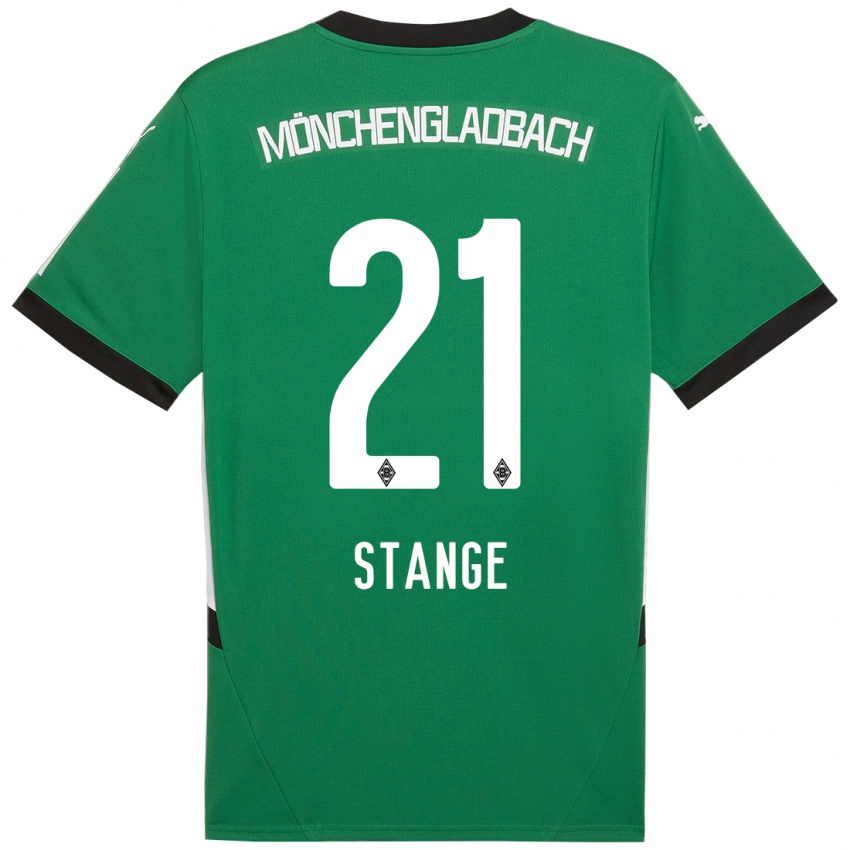 Kinderen Veit Stange #21 Groen Wit Uitshirt Uittenue 2024/25 T-Shirt