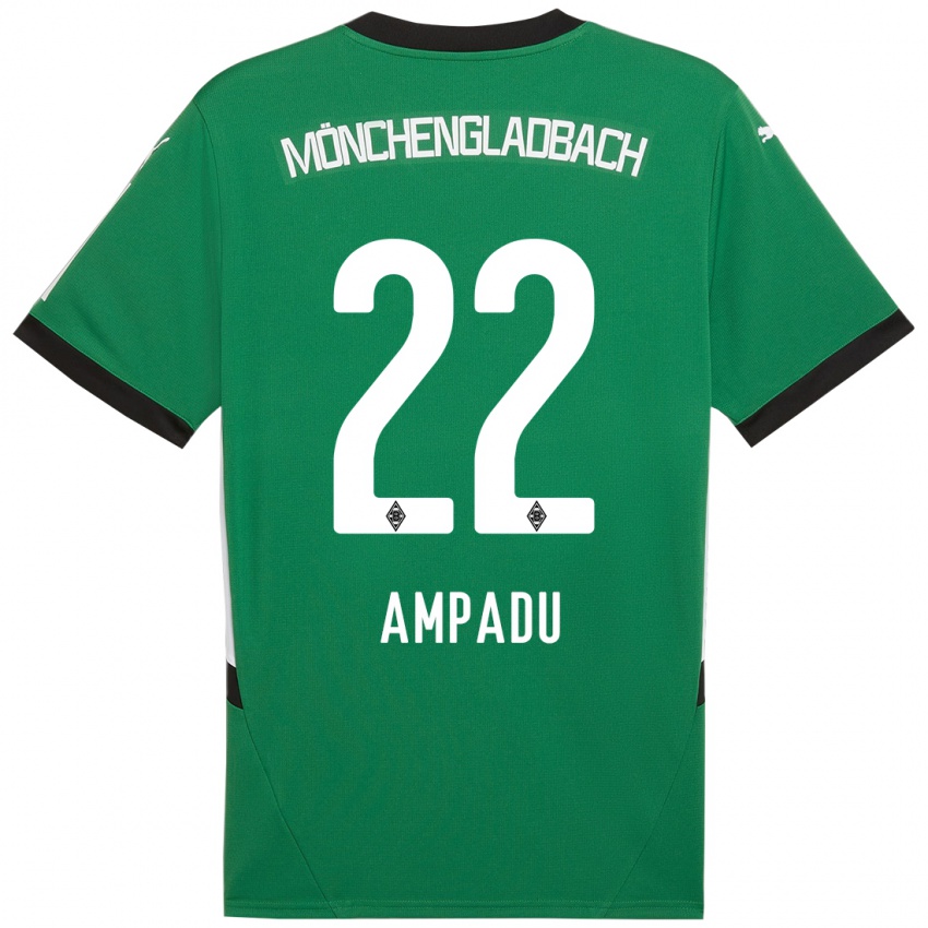 Kinderen Leon Ampadu #22 Groen Wit Uitshirt Uittenue 2024/25 T-Shirt