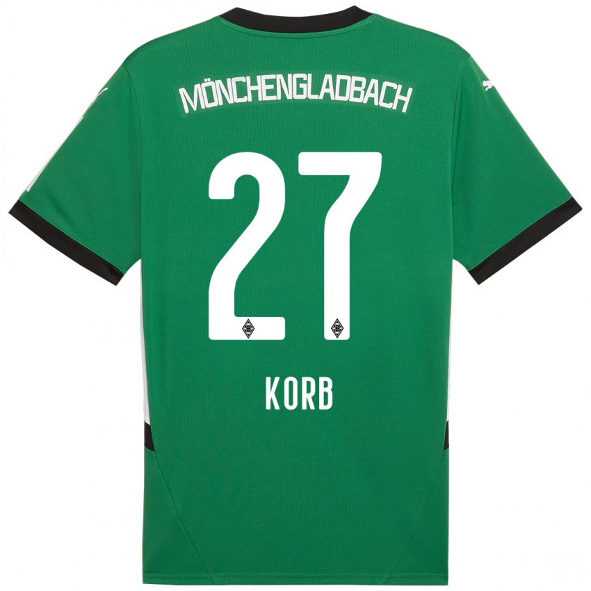 Kinderen Julian Korb #27 Groen Wit Uitshirt Uittenue 2024/25 T-Shirt