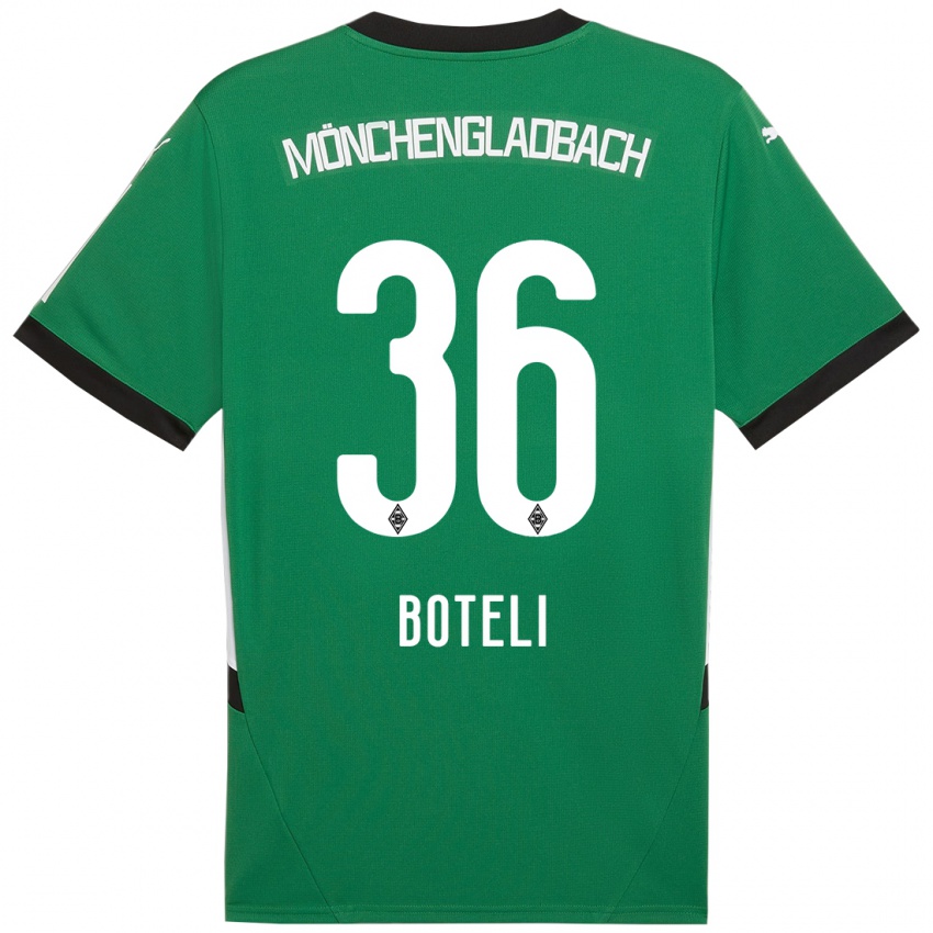 Kinderen Winsley Boteli #36 Groen Wit Uitshirt Uittenue 2024/25 T-Shirt