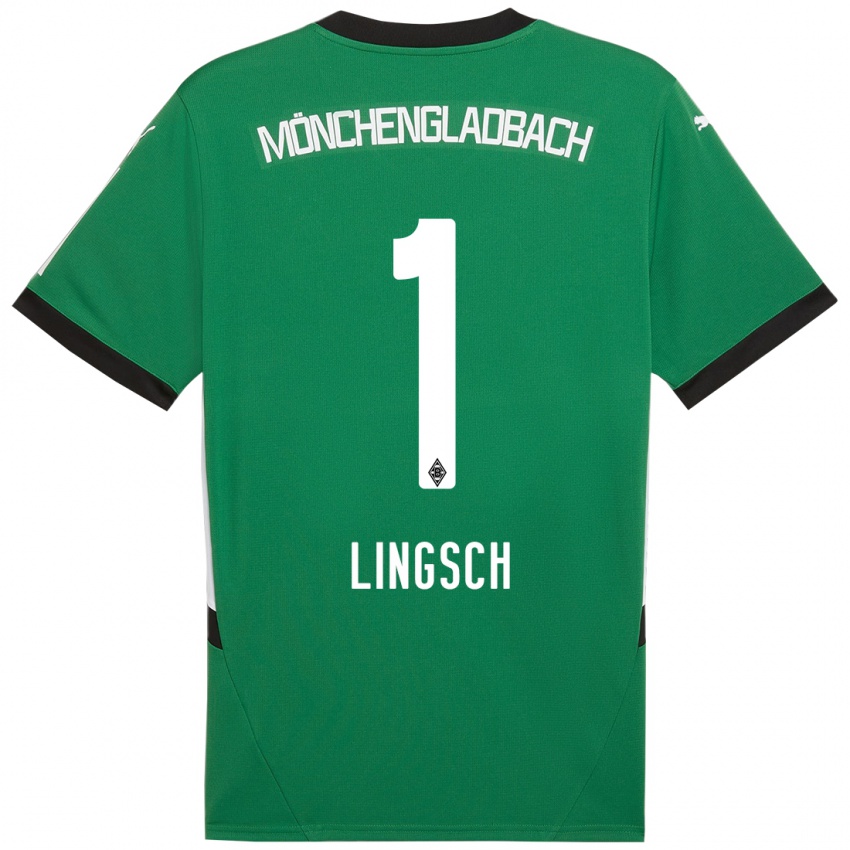 Kinderen Tina Lingsch #1 Groen Wit Uitshirt Uittenue 2024/25 T-Shirt