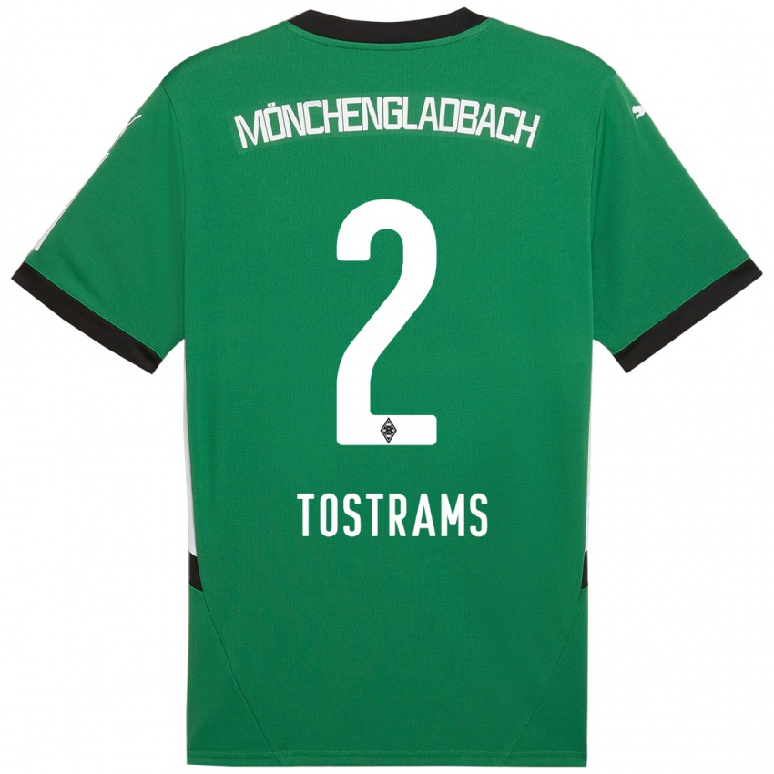 Kinderen Eva Tostrams #2 Groen Wit Uitshirt Uittenue 2024/25 T-Shirt