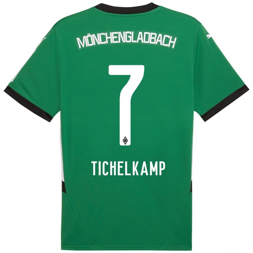 Kinderen Emily Tichelkamp #7 Groen Wit Uitshirt Uittenue 2024/25 T-Shirt