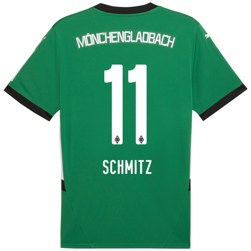 Kinderen Louisa Schmitz #11 Groen Wit Uitshirt Uittenue 2024/25 T-Shirt