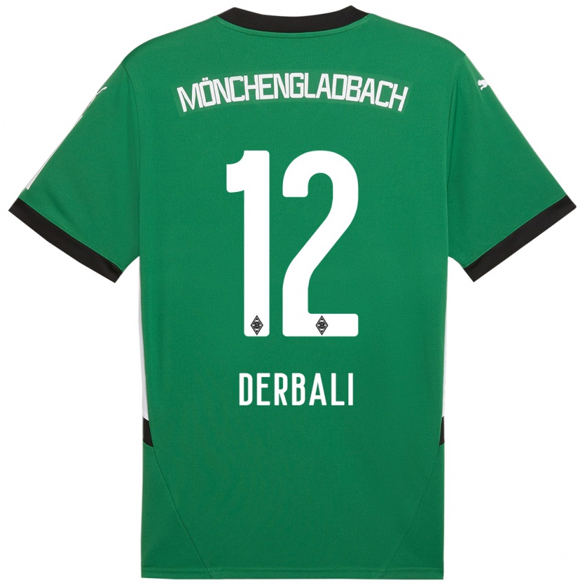 Kinderen Louisa Derbali #12 Groen Wit Uitshirt Uittenue 2024/25 T-Shirt