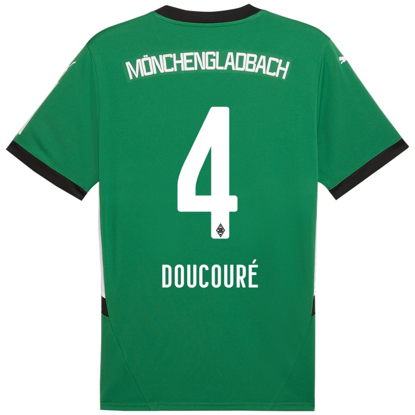 Kinderen Mamadou Doucouré #4 Groen Wit Uitshirt Uittenue 2024/25 T-Shirt