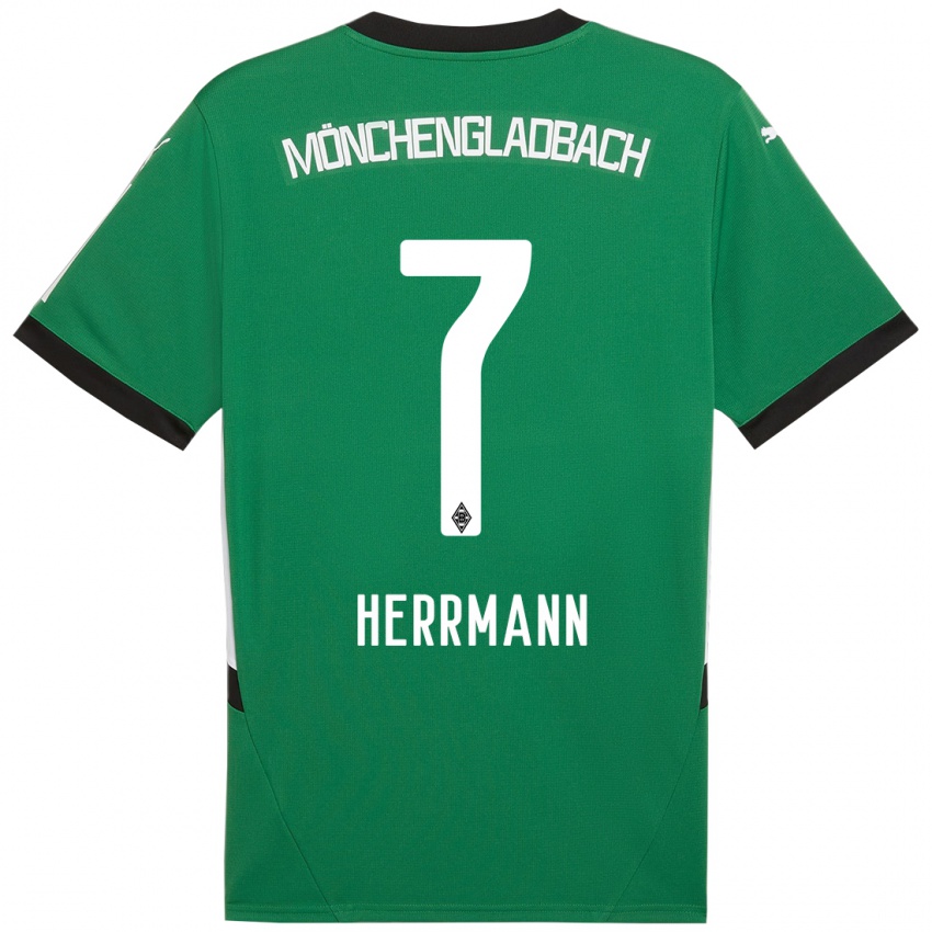 Kinderen Patrick Herrmann #7 Groen Wit Uitshirt Uittenue 2024/25 T-Shirt