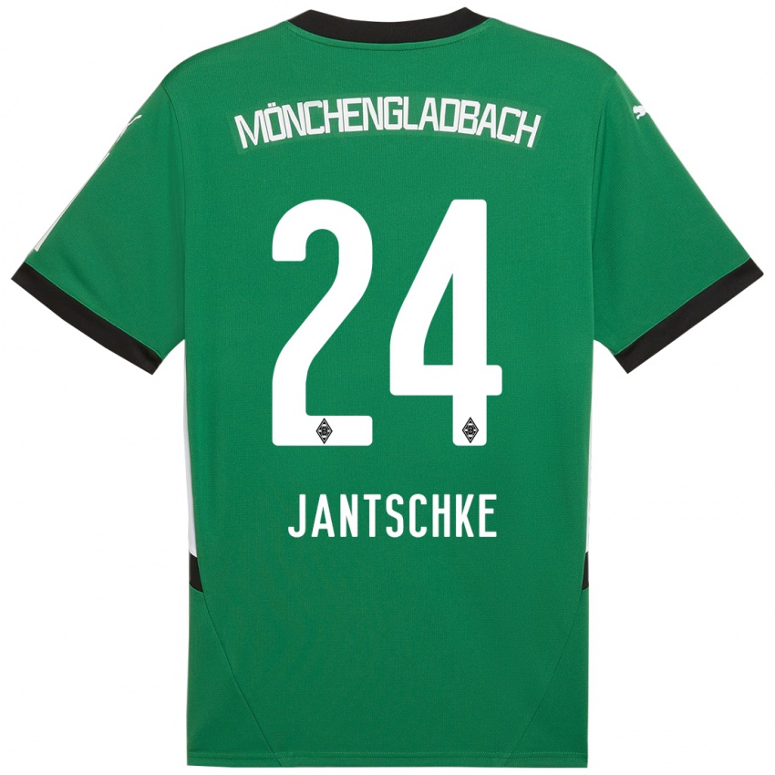 Kinderen Tony Jantschke #24 Groen Wit Uitshirt Uittenue 2024/25 T-Shirt