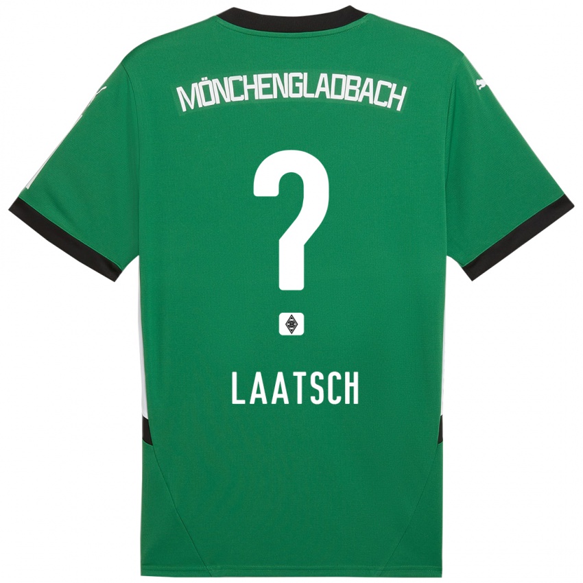 Kinderen Leonard Laatsch #0 Groen Wit Uitshirt Uittenue 2024/25 T-Shirt