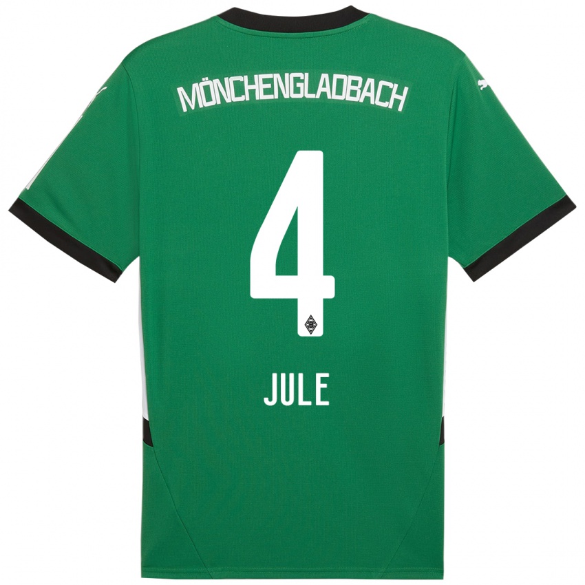 Kinderen Jule Dallmann #4 Groen Wit Uitshirt Uittenue 2024/25 T-Shirt