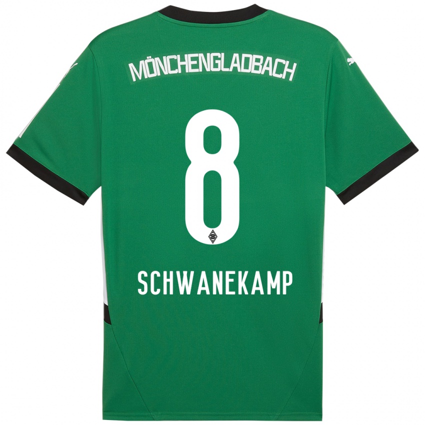 Kinderen Jana Schwanekamp #8 Groen Wit Uitshirt Uittenue 2024/25 T-Shirt