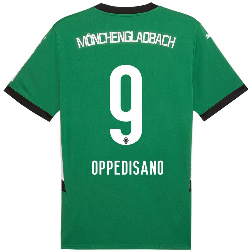 Kinderen Valentina Oppedisano #9 Groen Wit Uitshirt Uittenue 2024/25 T-Shirt