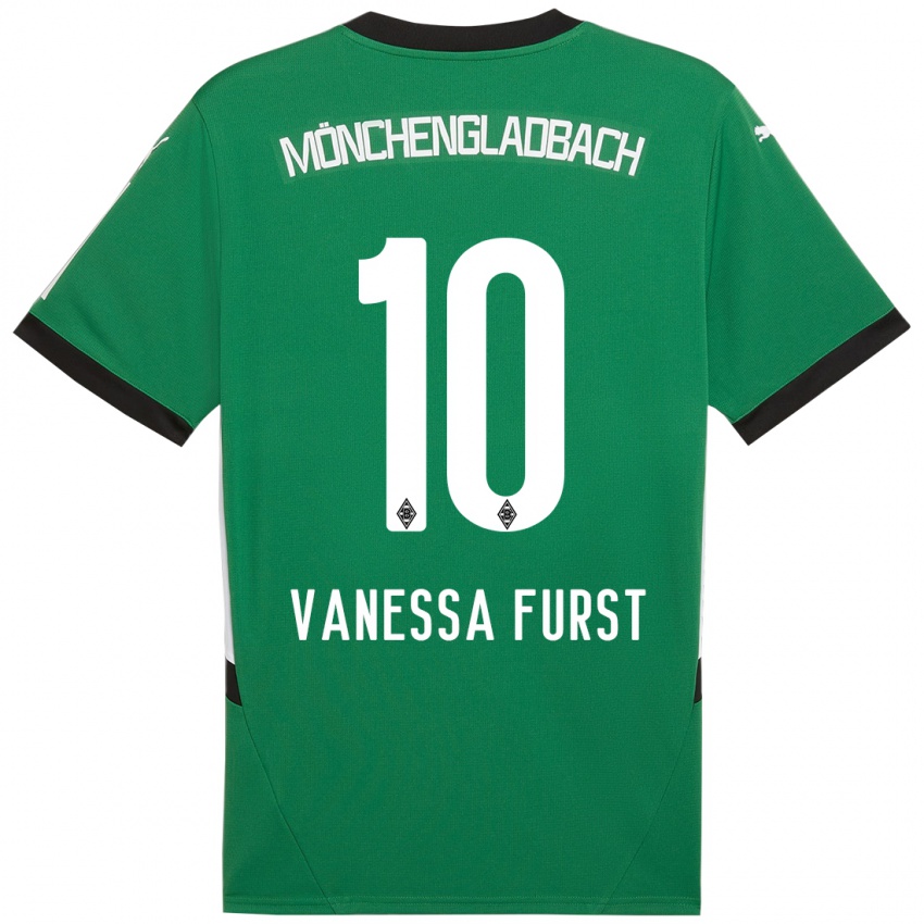 Kinderen Vanessa Fürst #10 Groen Wit Uitshirt Uittenue 2024/25 T-Shirt