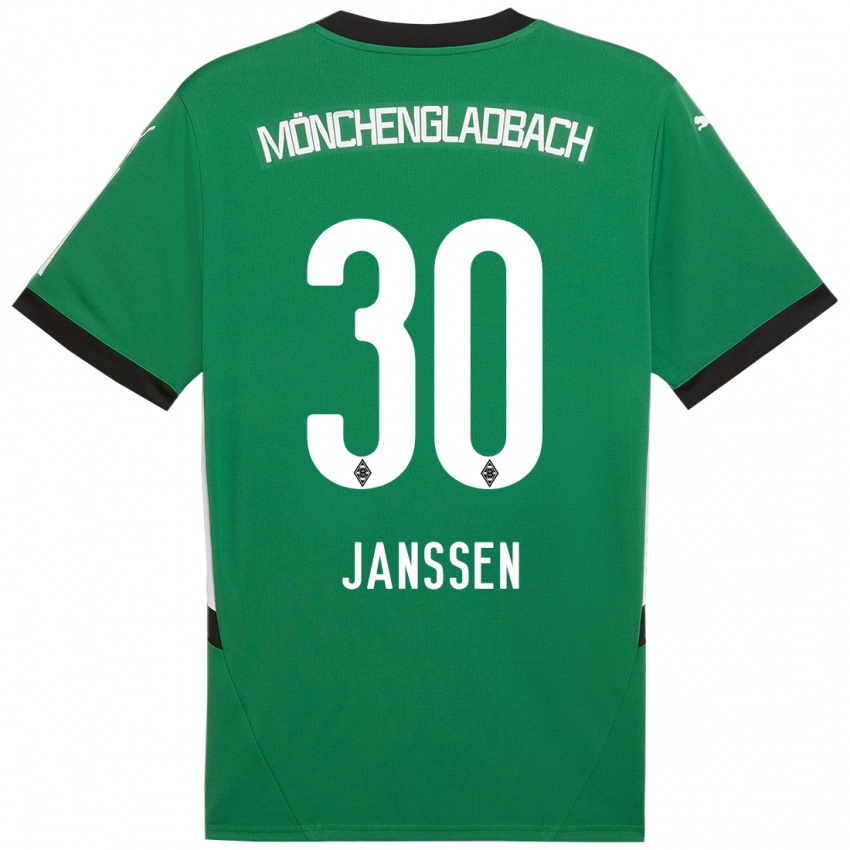 Kinderen Annalena Janssen #30 Groen Wit Uitshirt Uittenue 2024/25 T-Shirt