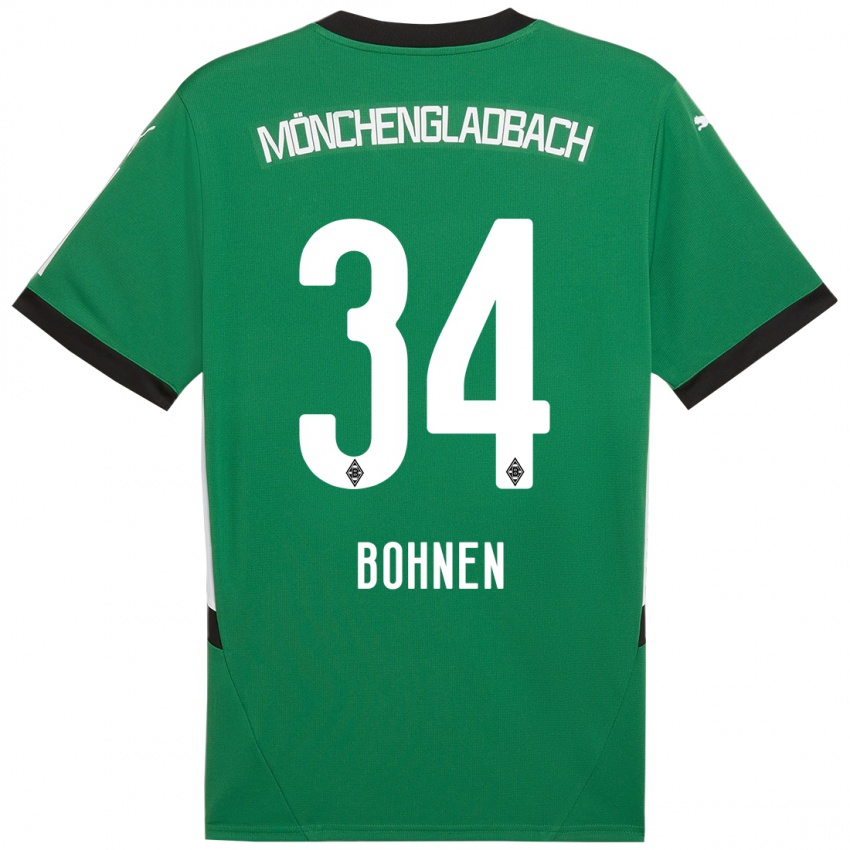 Kinderen Bohnen #34 Groen Wit Uitshirt Uittenue 2024/25 T-Shirt