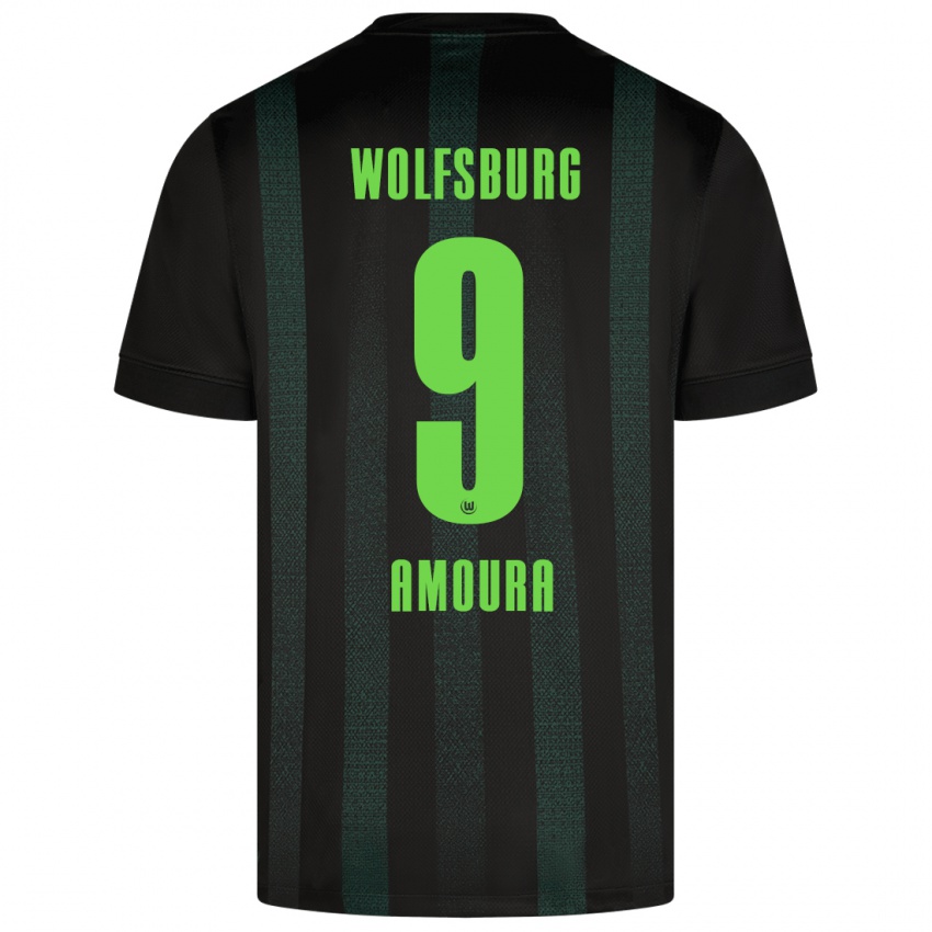 Kinderen Mohamed Amoura #9 Donkergroen Uitshirt Uittenue 2024/25 T-Shirt